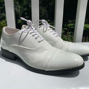 White Patent Leather Loafers